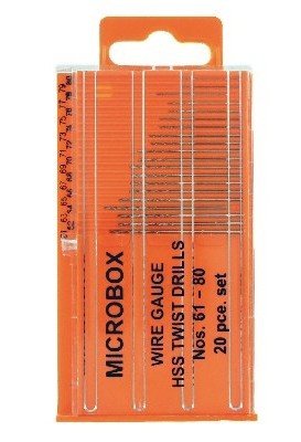 Vallejo Microbox Boresett med 20 Bor i US Inches (61-80)