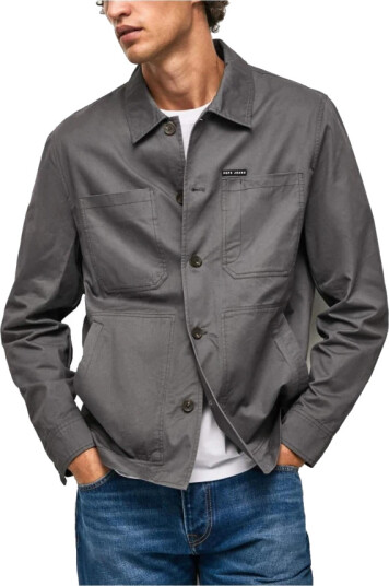 Pepe Jeans Herre Skjorter Grå S,