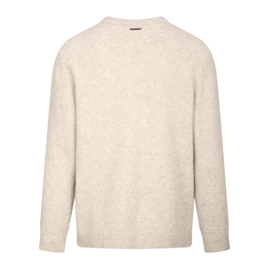 Callum Sweater Sand M Teddy knit sweater