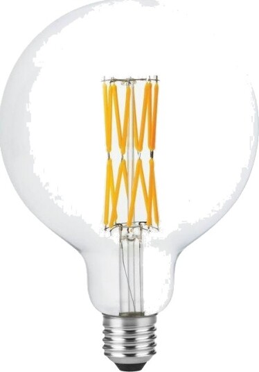 Spl E27 8,5W dimbar LED filamentpære G125 800lm Double Globe 2200K klart glass Dimbar : Dimbar Kulør : Ekstra varm Spl E27 8,5W dimbar LED filamentpære G125 800lm Double Globe 2200K klart glass Dimbar : Dimbar Kulør : Ekstra varm