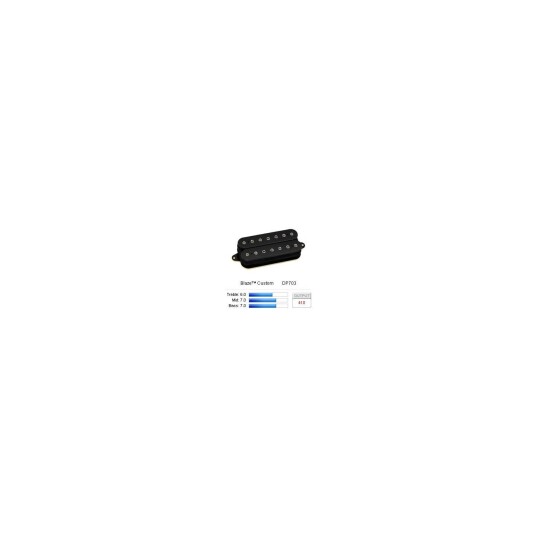 Dimarzio Dp703bk Pickup Humbucker Blaze Custom. Svart Dimarzio Dp703bk Pickup Humbucker Blaze Custom. Svart