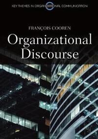 Organizational Discourse Av Francois Cooren