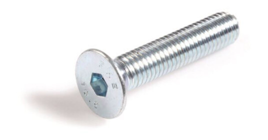 REYHER 106421100030008 Sekskanthullskrue M3 MF6S 10.9 FZB, ISO 10642 (D7991) M3x8 mm, 500-pakning