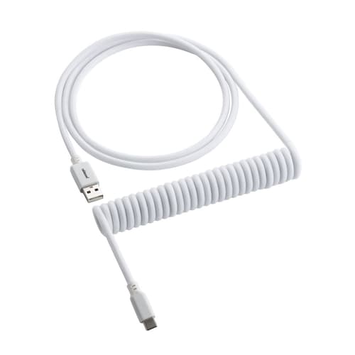 Cablemod Classic Coiled Cable - Glacier White 1.5m Usb-c