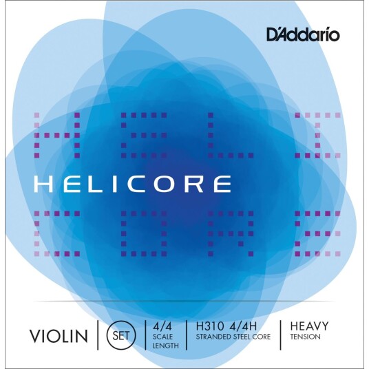 D'Addario H310 4/4h Violin Strings Helicore Set Coiled Aluminum A Heavy