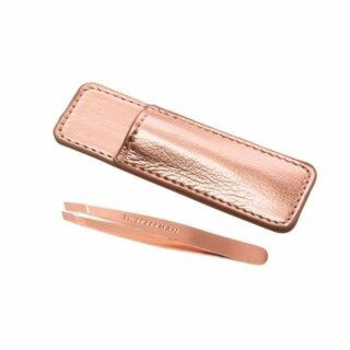 Tweezerman Rose Gold Mini Slant Tweezer & Pouch Tweezerman Rose Gold Mini Slant Tweezer & Pouch