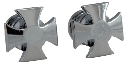 Grover S 640c - Artist Strap Buttons Iron Cross - Chrome