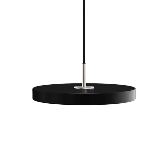 UMAGE - Asteria Pendel Mini Black/Steel Top - Lampemesteren