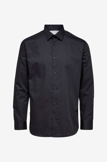 Selected HOMME - Skjorte slhSlimethan Shirt Ls Classic B - Svart