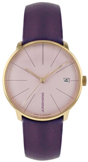 Junghans Dameklokke 27/7232.00 Meister Rosa/Lær Ø35 mm