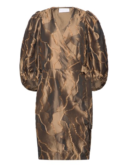 Coster Copenhagen | Wrap Dress With Balloon Sleeves | 36
