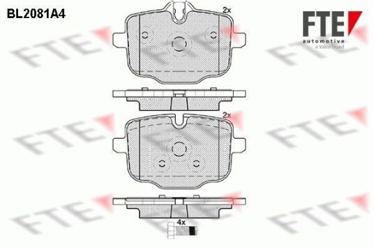 Bremseklosser FTE 9010665 Bremseklosser FTE 9010665