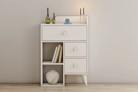 Hafing Kommode 64x94,6 cm Hvit Hanah Home