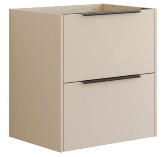 Dansani Mido+ Classic Glatt Servantskap 2 Skuff Sand Matt / 60cm Dansani Mido+ Classic Glatt Servantskap 2 Skuff Sand Matt / 60cm