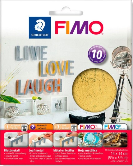 Staedtler Bladgull Til FIMO-leire 10 Ark Staedtler Bladgull Til FIMO-leire 10 Ark