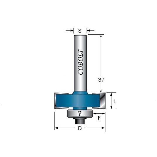 Cobolt 212-008 Falsfres L=8 D=32 S=8 Maskintilbehør & forbruk