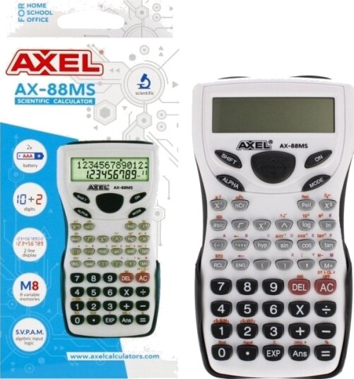 Axel Axel Ax 88Ms Vitenskapelig Kalkulator 50/100 Axel Axel Ax 88Ms Vitenskapelig Kalkulator 50/100