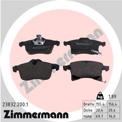 Bremseklosser ZIMMERMANN 23832.200.1