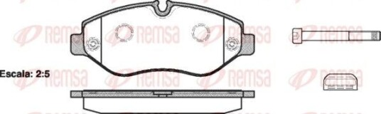 Bremseklosser REMSA 1245.00 Bremseklosser REMSA 1245.00
