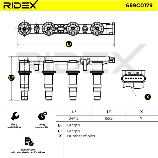 Tennspole RIDEX 689C0179