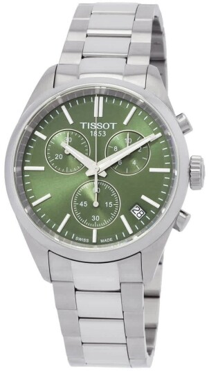 Tissot Herreklokke T150.417.11.091.00 Pr 100 Grønn/Stål Ø40 mm