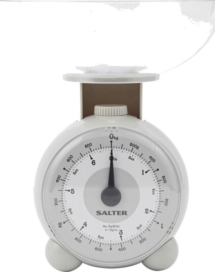 Salter 139 LGFEU16 Orb analog kjøkkenvekt med bolle (3 kg) grå