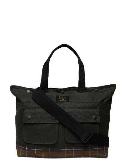 Barbour Barbour Field Wax Tote Bag - Green - ONE SIZE