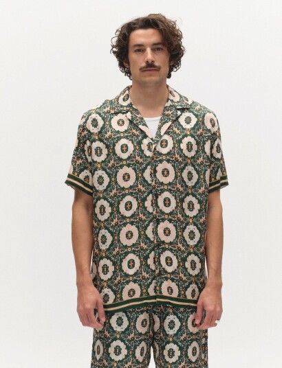 Gabba Gabsven Reg Resort Oro Ss Shirt   Green   XXL