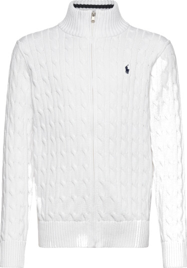 Polo Ralph Lauren White/C7932 Full Zip M/10 12 år Polo Ralph Lauren White/C7932 Full Zip M/10 12 år