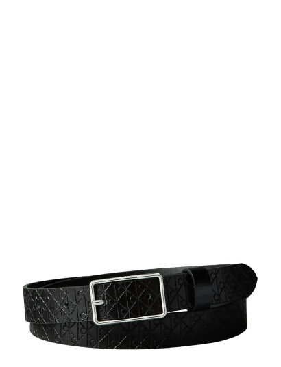 Calvin Klein Square Buckle Aop Strap 25Mm Black 75