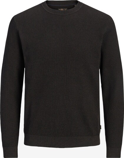 Jack & Jones Junior Genser Jprblustanley Knit Crew Neck Ch Jnr Brun