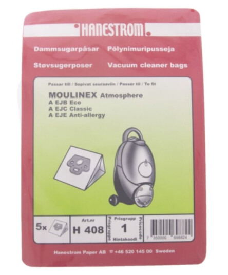 Haneström Støvsugerposer papir 5st. DU12128