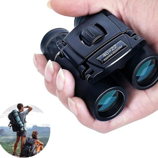 40 × 22HD Kraftig Kikkert 2000m Lang Avstand Sammenleggbar Mini O~