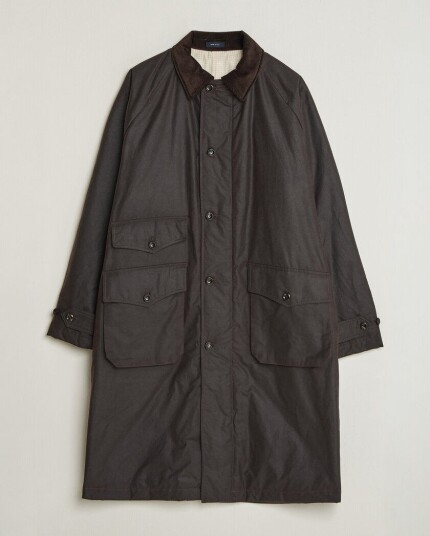 Drake's Military Waxed Mac Rustic