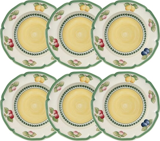 French Garden Fleurence Dyp Tallerken 23 cm 6-pk