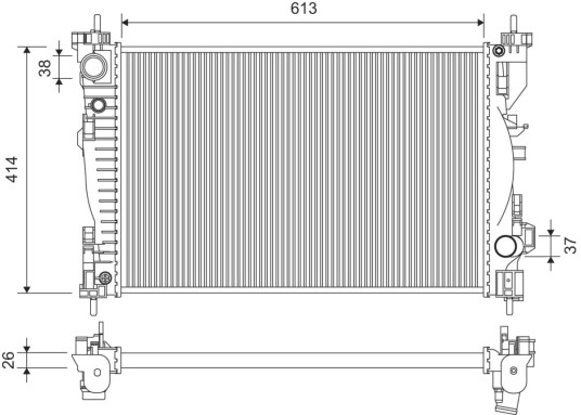 VALEO 701391 Radiator motorkjøling