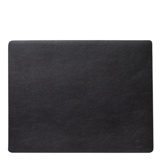 Lind DNA  Leather Serene Square bordbrikke L 35x44 cm black