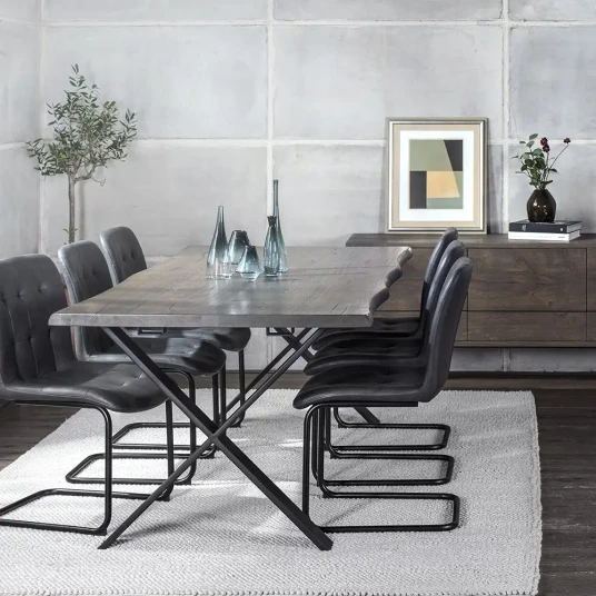Torkelson Exxet Spisebord 210x95 X ben røkt eik Torkelson Exxet Spisebord 210x95 X ben røkt eik