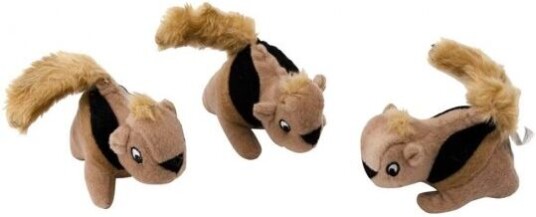 Outward Hound Squeakin Squirrels 3-Pakk