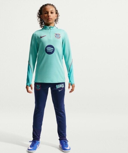Barcelona Treningsbukser Dri FIT Strike 3.   Blå/Grønn frost Barn   Nike størrelse M: 137 147 cm