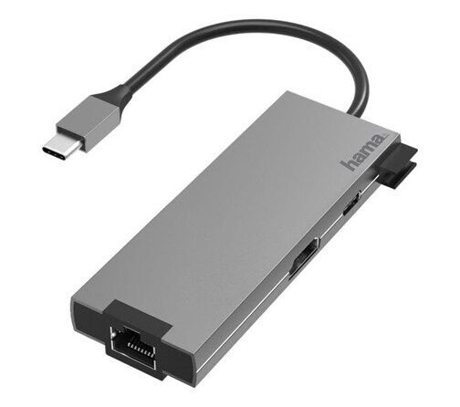 Hama Multiport Adapter - docking station - USB-C 3.2 Gen 1 - HDMI - GigE Hama Multiport Adapter - docking station - USB-C 3.2 Gen 1 - HDMI - GigE