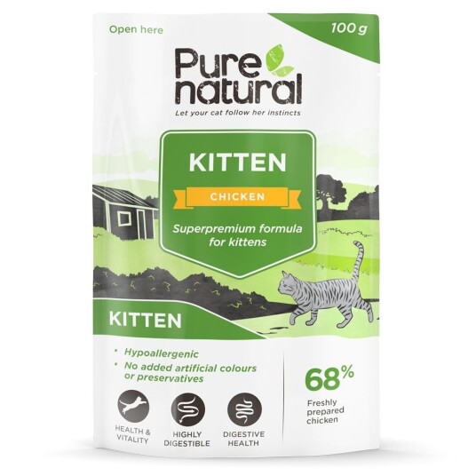 Purenatural Kitten Chicken 100 G