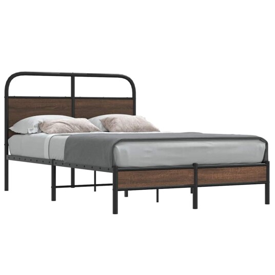  Sengeramme uten madrass brun eik 140x200 cm konstruert tre 8721158565594