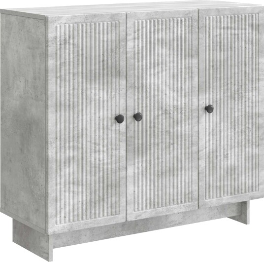 Serviesskap Betonggrå 89 x 34,5 x 80 cm Konstruert tre Serviesskap Betonggrå 89 x 34,5 x 80 cm Konstruert tre