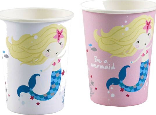 Riethmüller Pappkopper Be a Mermaid 8-pakning 9903032-66