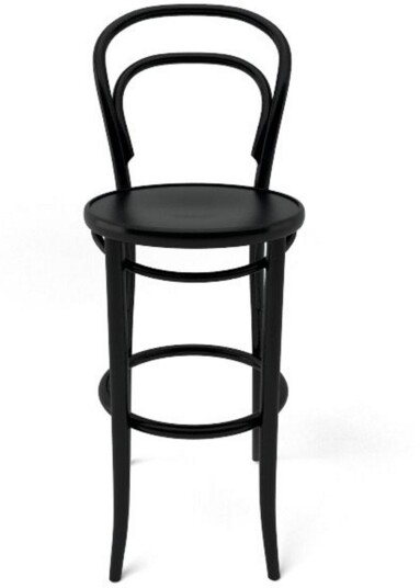 Ton - Barstool 14 Low Black B123 Barstoler Michael Thonet Svart Tre