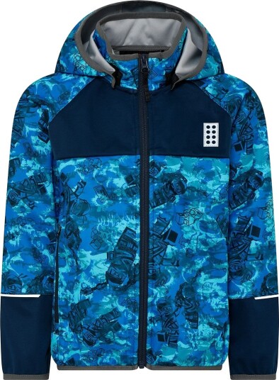 LEGO® Ninjago Softshell Jakke LWStorm 203 Dark Navy m. Ninja LEGO® Wear 5 år (110) Softshell Blå