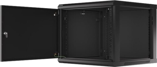 Lanberg Wf01-6609-00B Rack Skap Veggmonterbar Svart Ral 9004 9U 19" Lanberg Wf01-6609-00B Rack Skap Veggmonterbar Svart Ral 9004 9U 19"