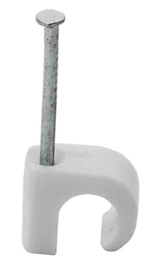 Gelia 050000623 Ledningsholder 3–5 mm, rund, hvit, 20-pakning