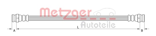 Bremseslange METZGER 4110898